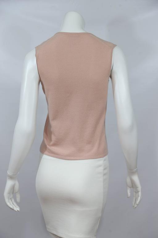 Chanel Pink Cashmere Shell For Sale at 1stDibs