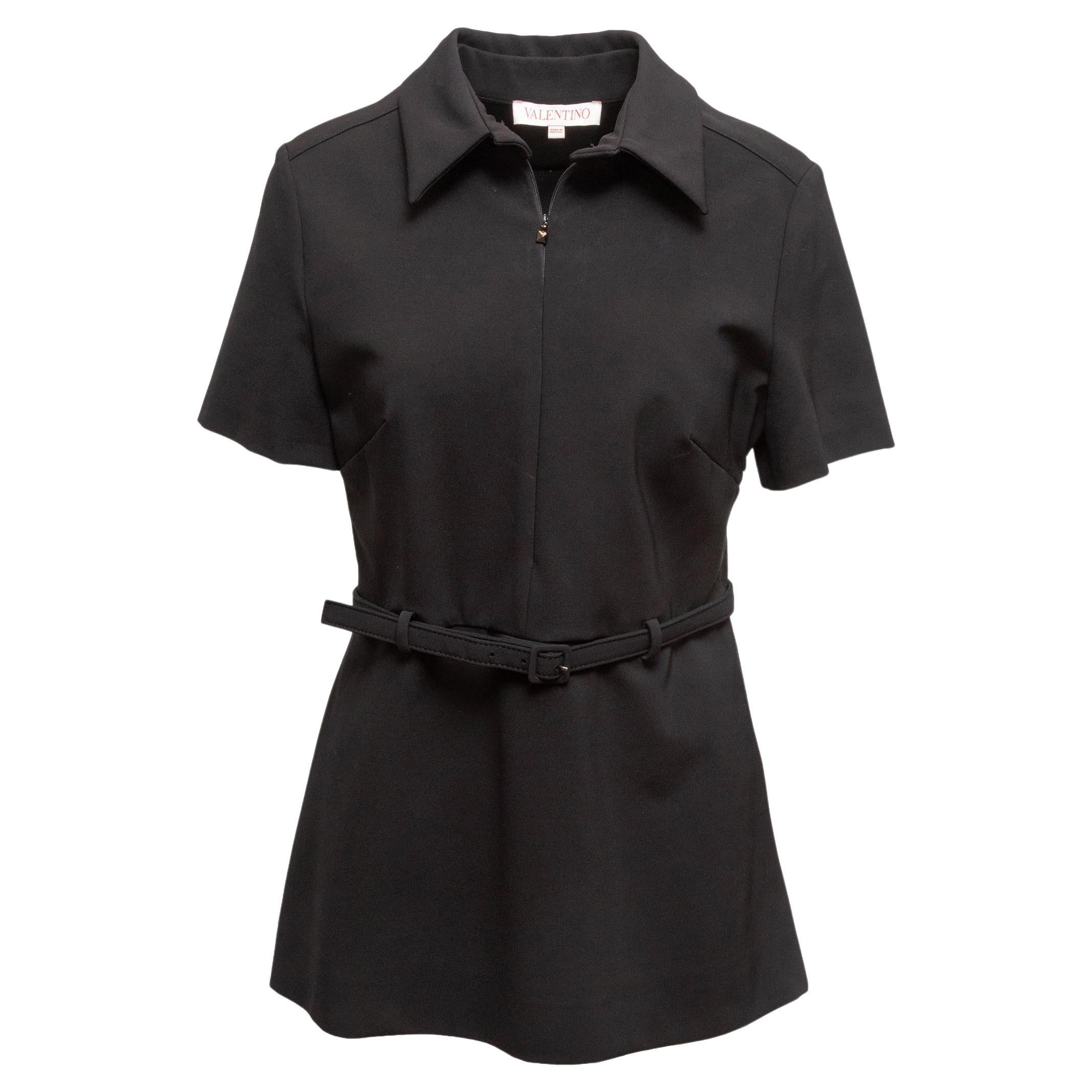 Mini abito nero con cintura di Valentino taglia IT 44