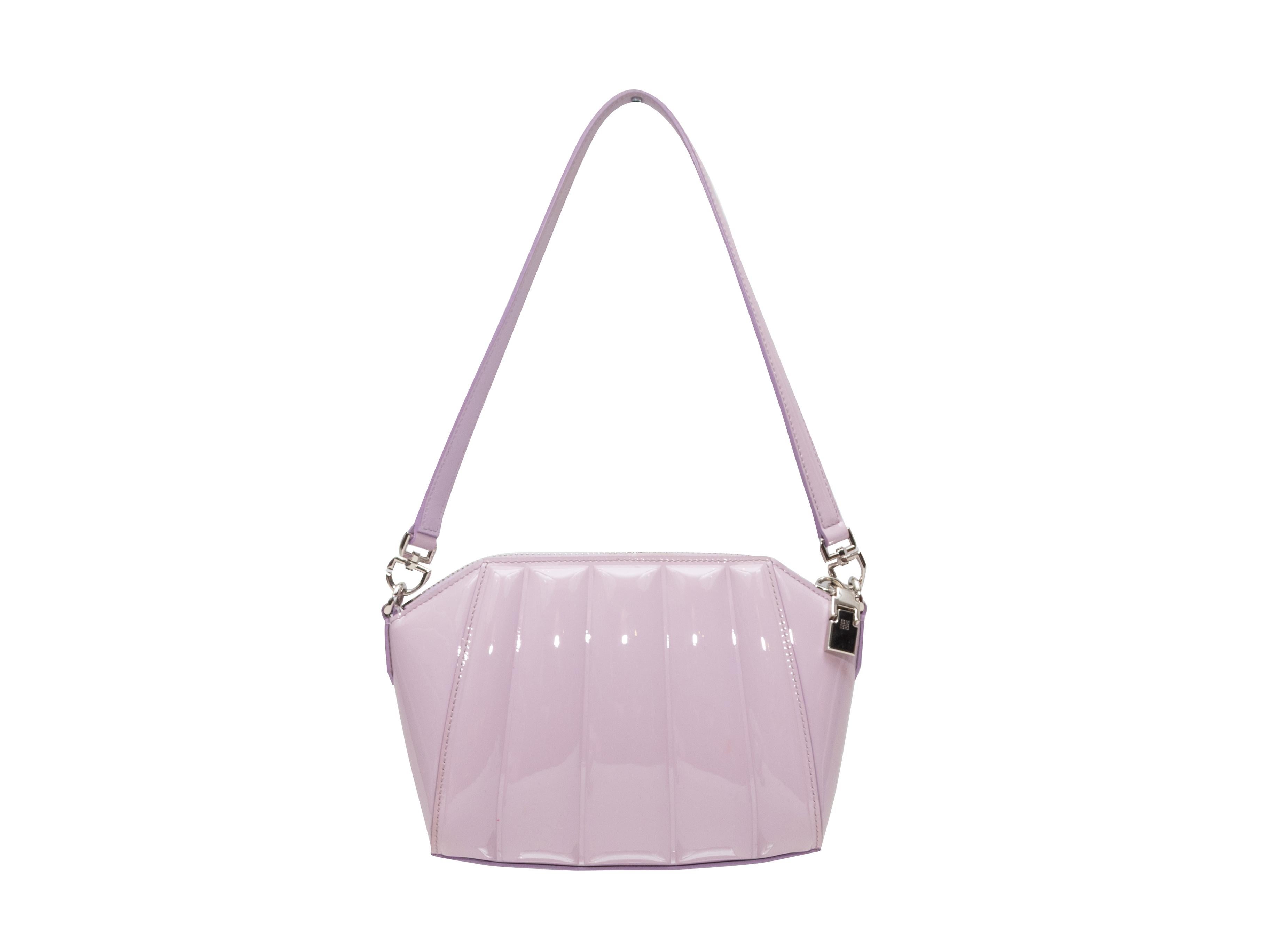 Donna Borsa a tracolla in vernice lilla di Givenchy in vendita