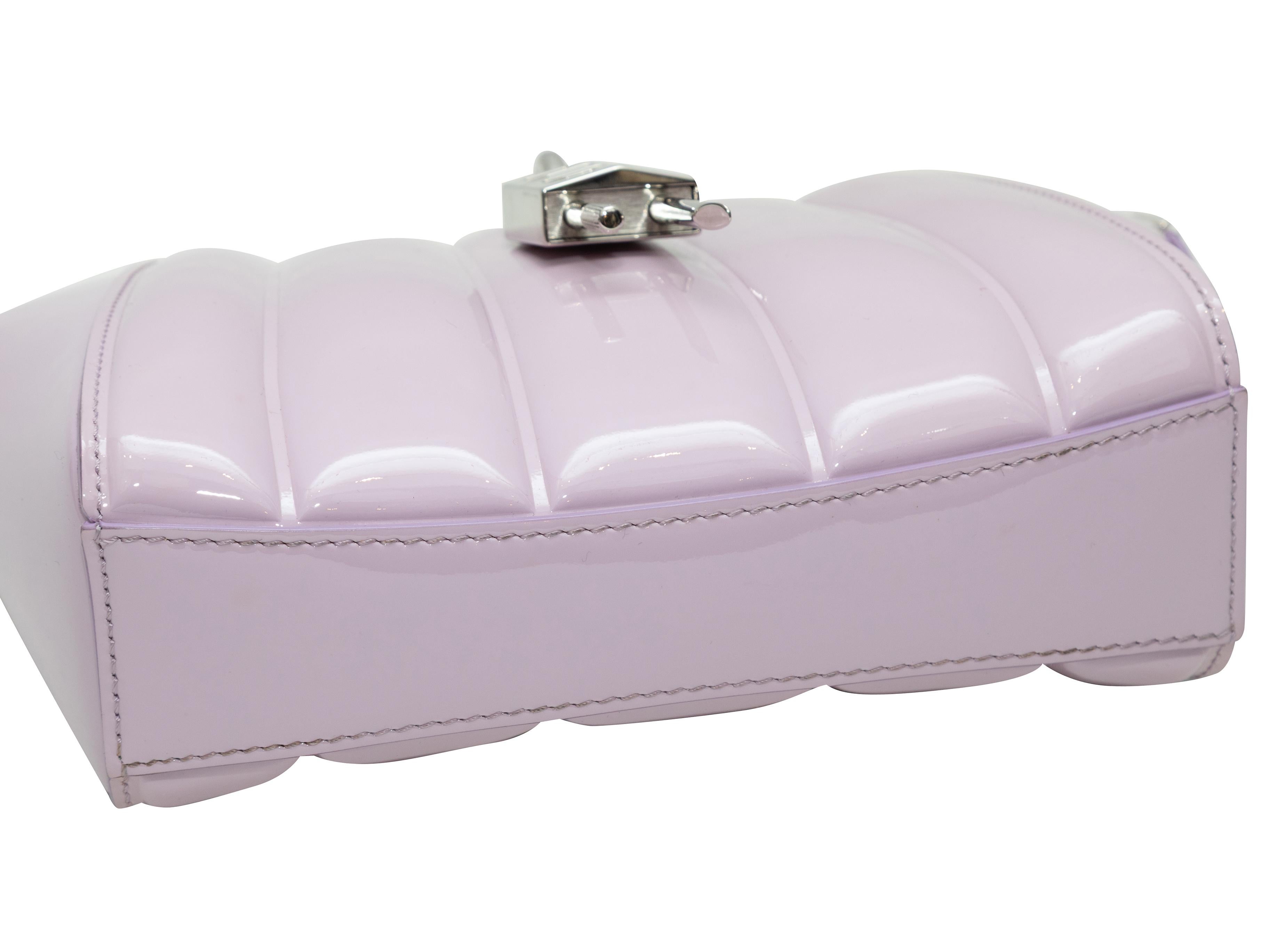 Grigio Borsa a tracolla in vernice lilla di Givenchy in vendita