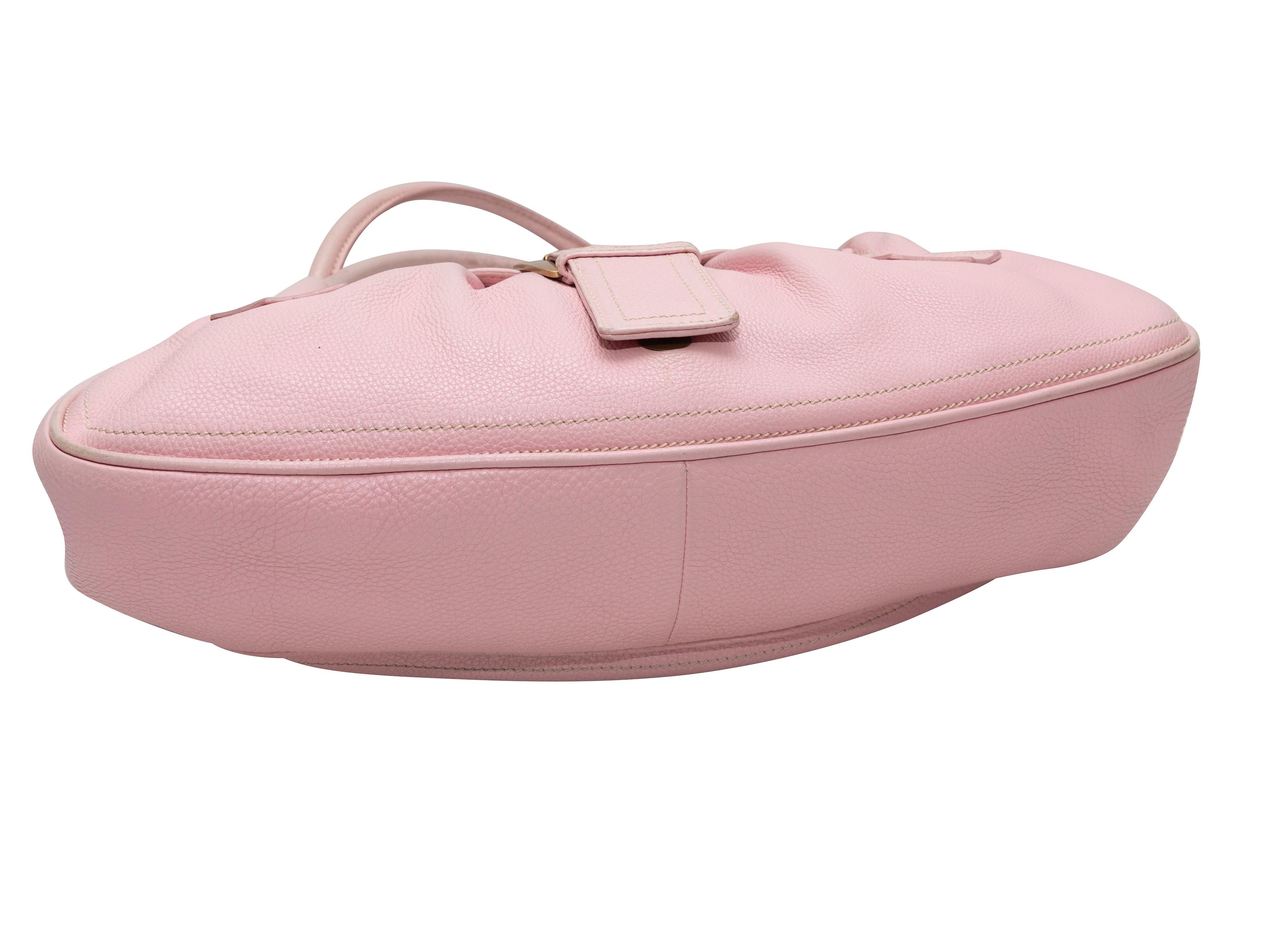 Beige Vintage Light Pink Celine Early 2000s Large Handbag en vente