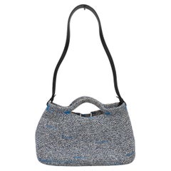 Borsa a tracolla Balenciaga Navy in tessuto
