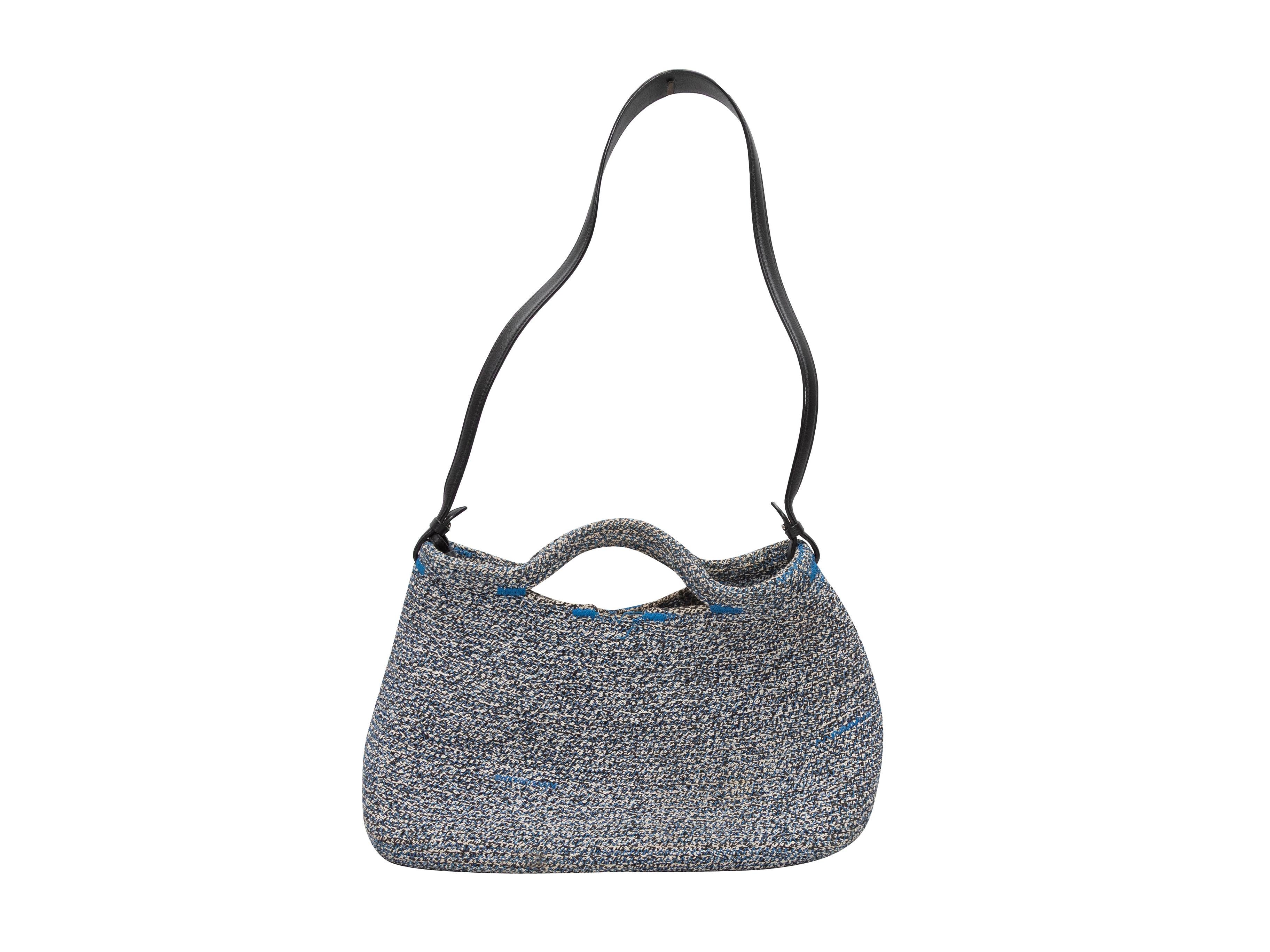Grigio Borsa a tracolla Balenciaga Navy in tessuto in vendita