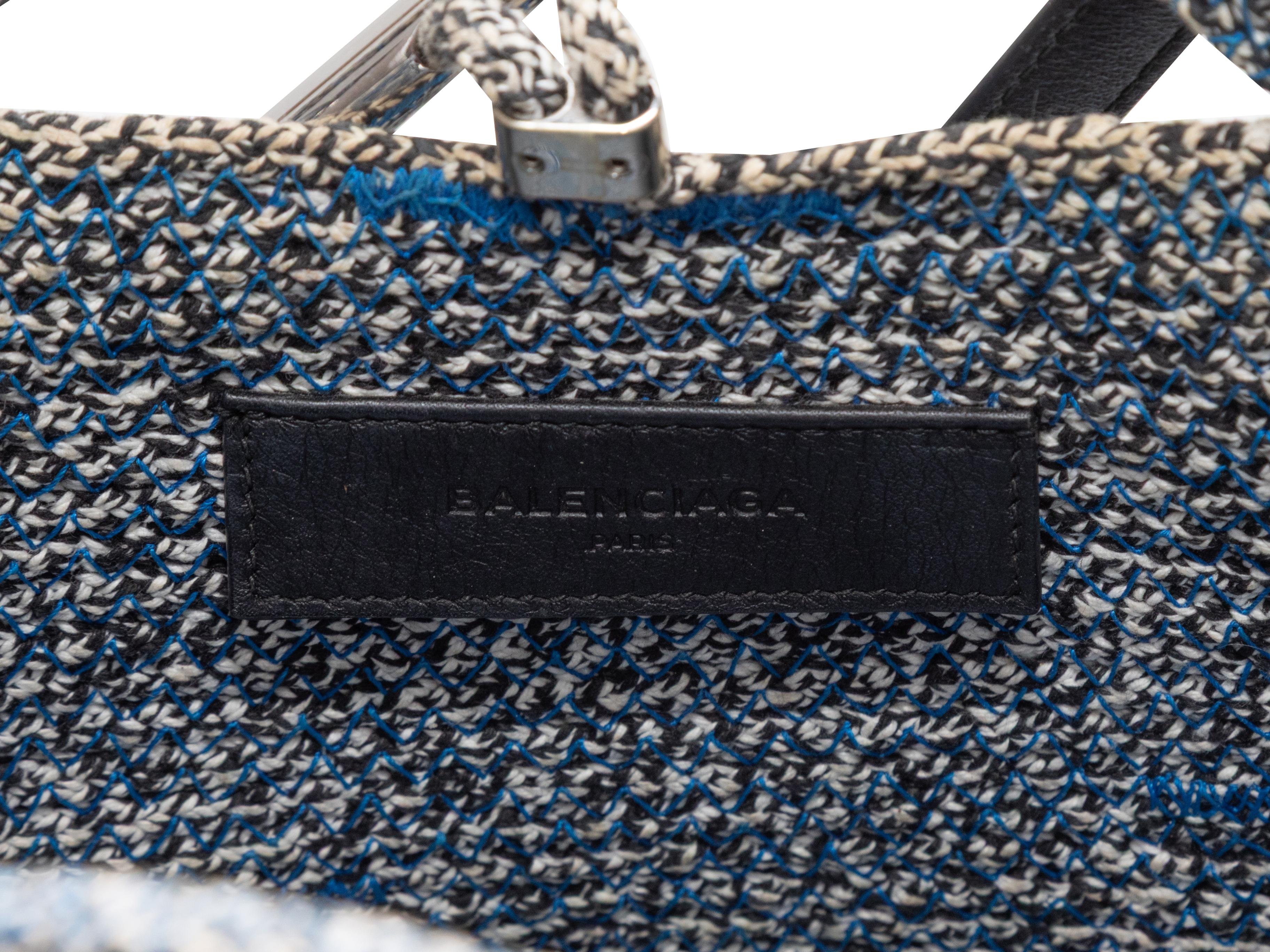 Borsa a tracolla Balenciaga Navy in tessuto in vendita 1
