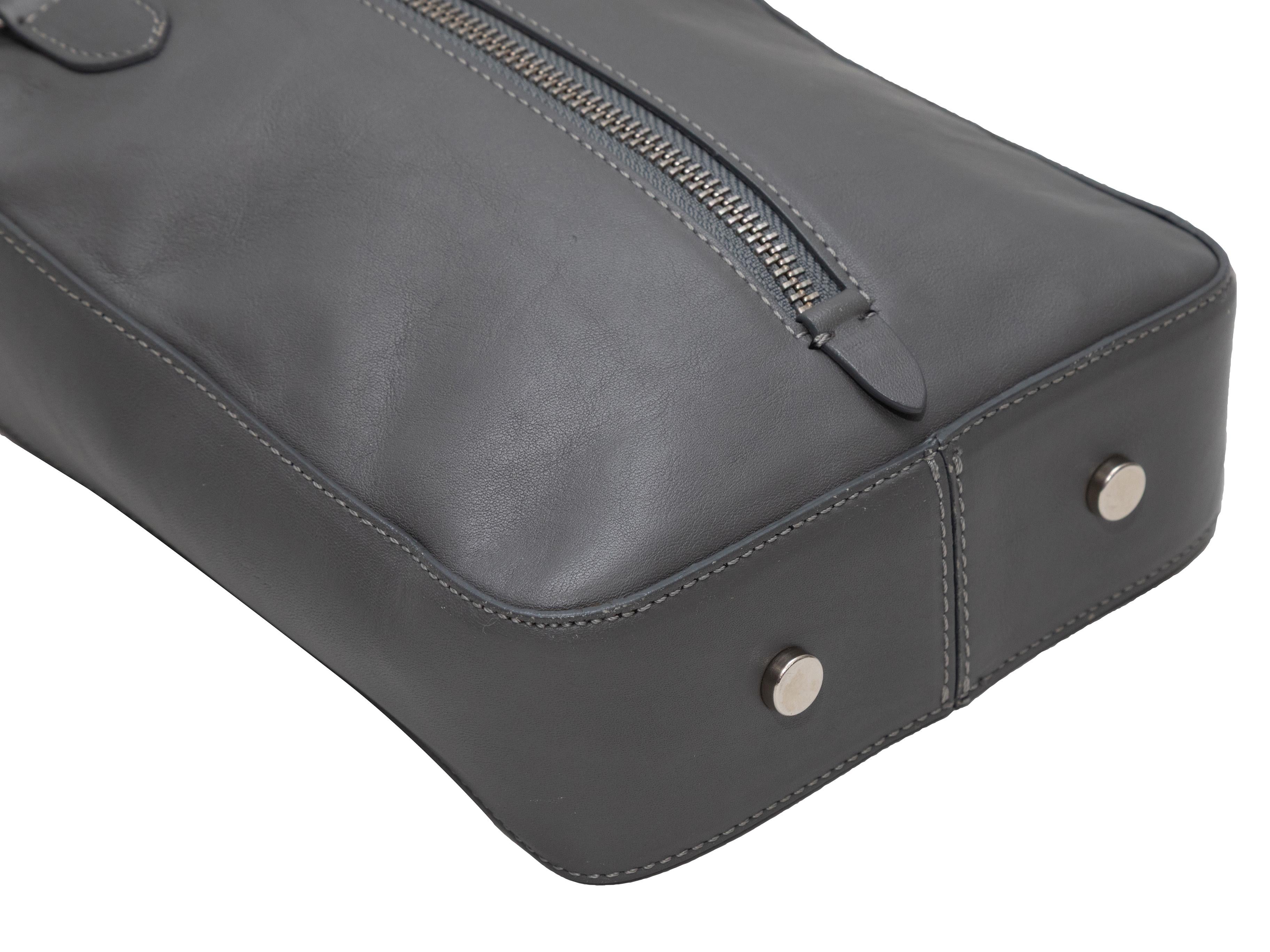 Braccialetto con zip in pelle grigia di Maison Margiela in vendita 1