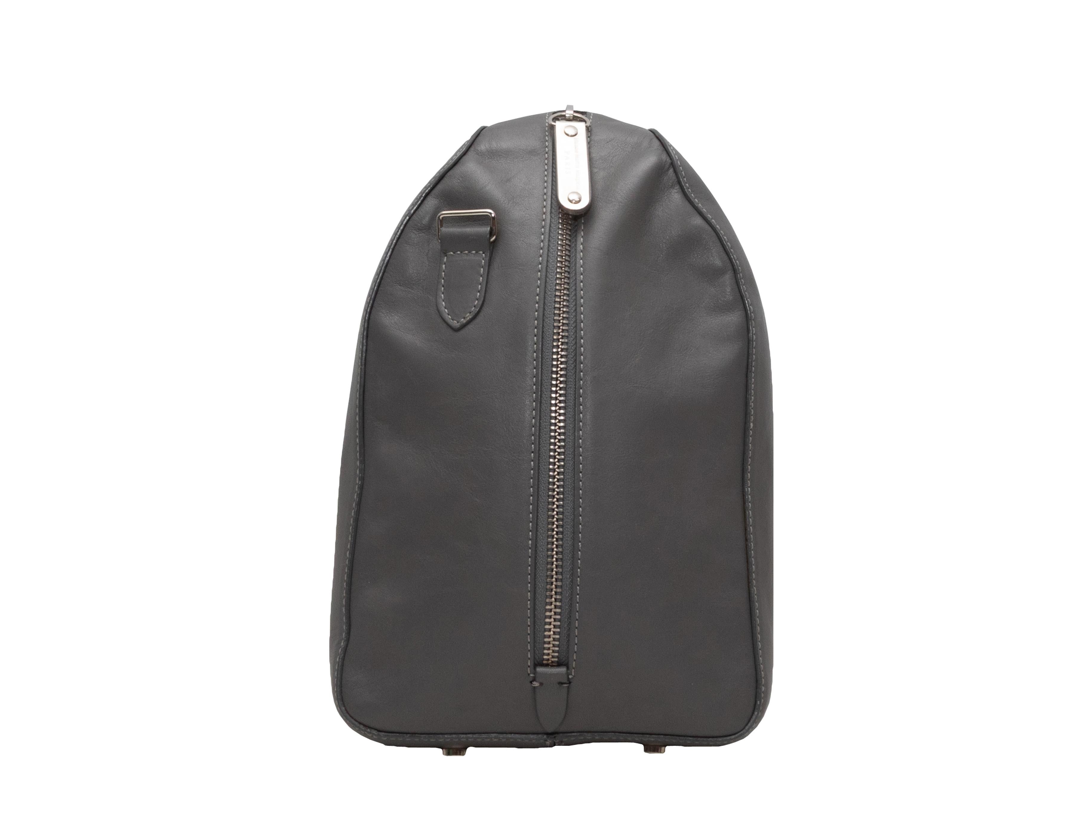 Braccialetto con zip in pelle grigia di Maison Margiela in vendita 2