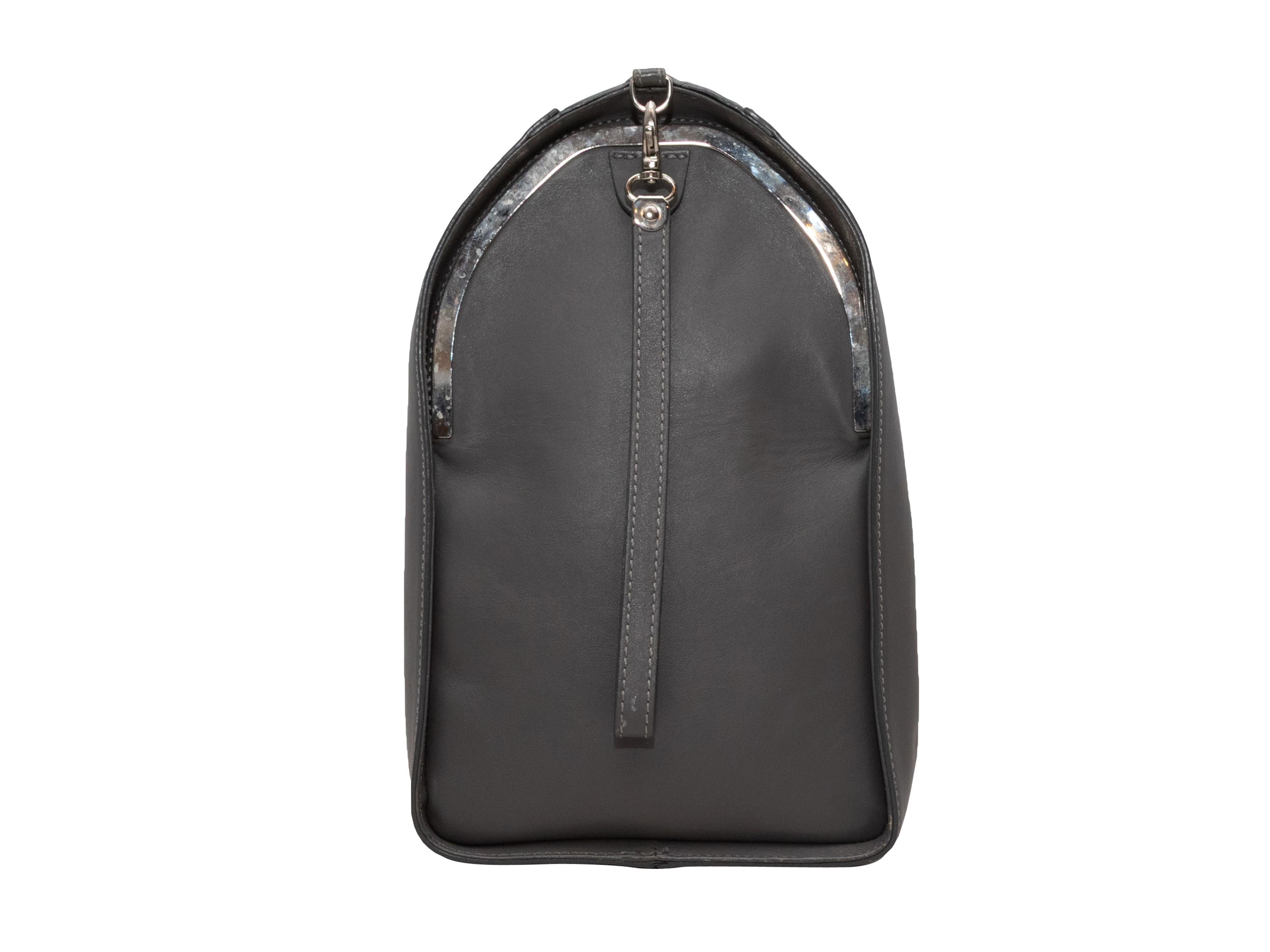 Grigio Braccialetto con zip in pelle grigia di Maison Margiela in vendita