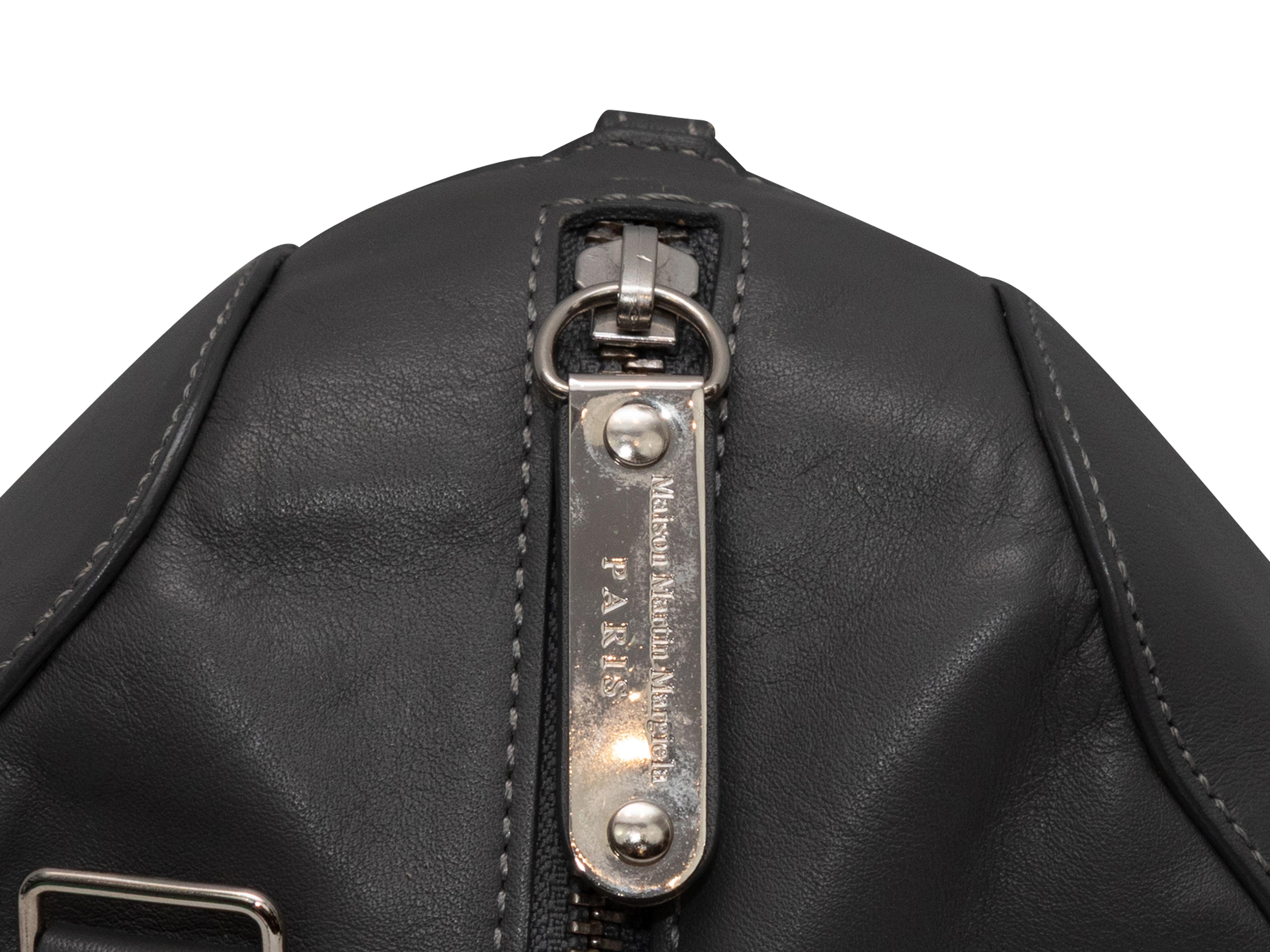 Braccialetto con zip in pelle grigia di Maison Margiela in vendita 3