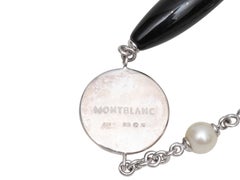 Sterling Silver Montblanc Pearl & Bead Link Bracelet