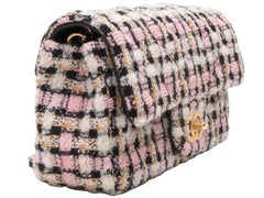 Pink & Multicolor Chanel Mini Tweed Flap Bag