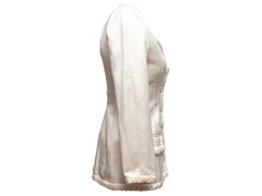 Vintage-Seidenrockanzug von Valentino in der Farbe „Ivory“ aus der Valentino-Boutique, Größe US 6