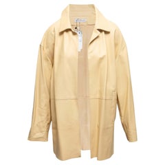 Butter yellow leather jacket by Ines & Marechal
