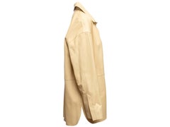 Butter yellow leather jacket by Ines & Marechal