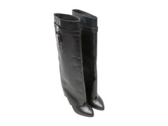 Black Givenchy Shark Lock Boots Size 40