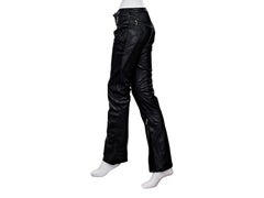 Black Gianni Versace Couture Leather Pants