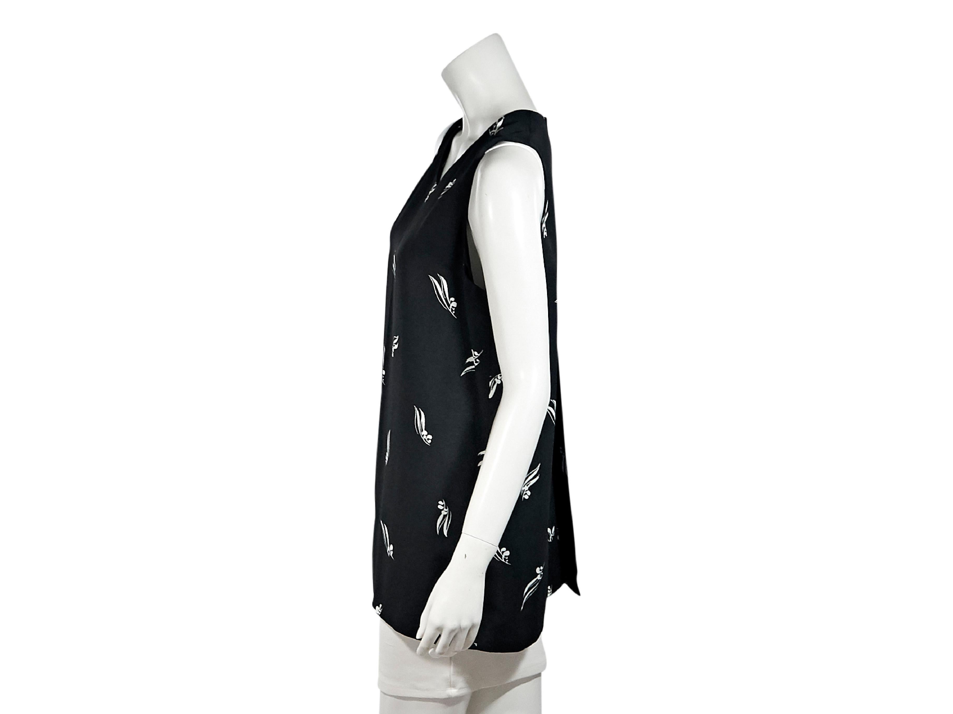 Black & White Marni Printed Top In Good Condition In New York, NY