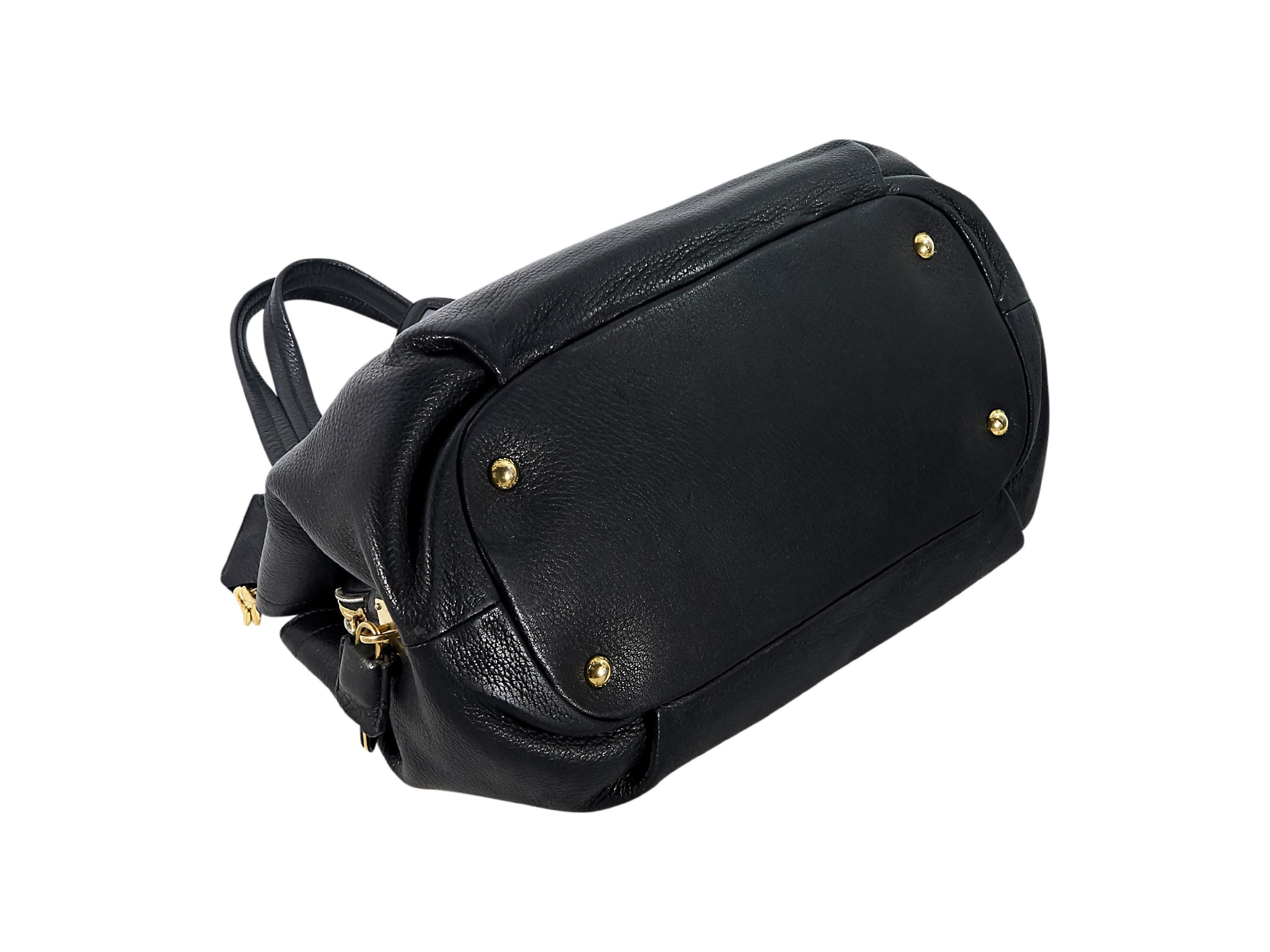Black Prada Vitello Shopper Tote Bag In Good Condition In New York, NY