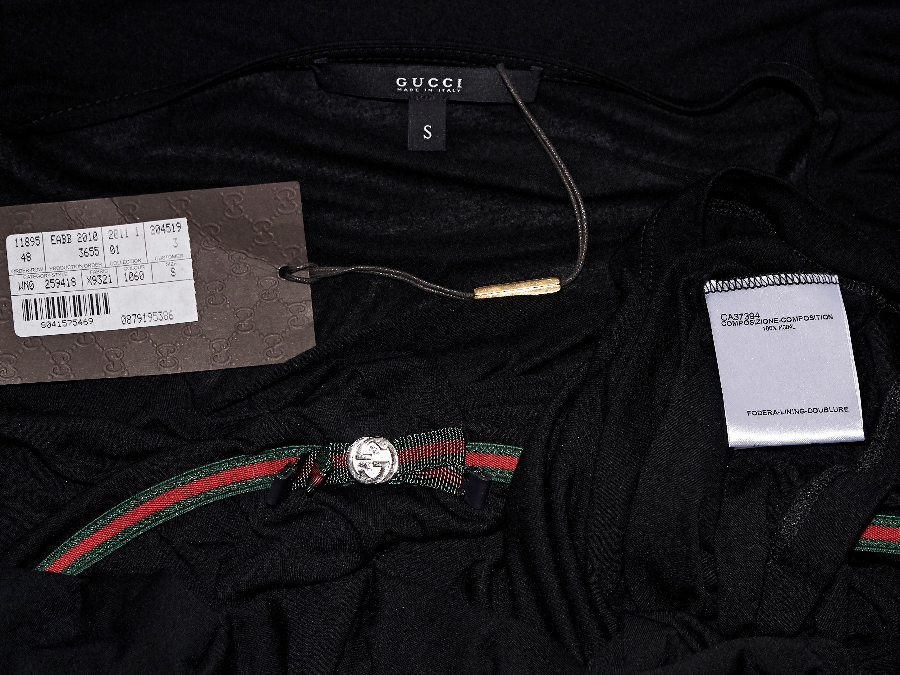 Women's Gucci Black Jersey Knit Long-Sleeve Top