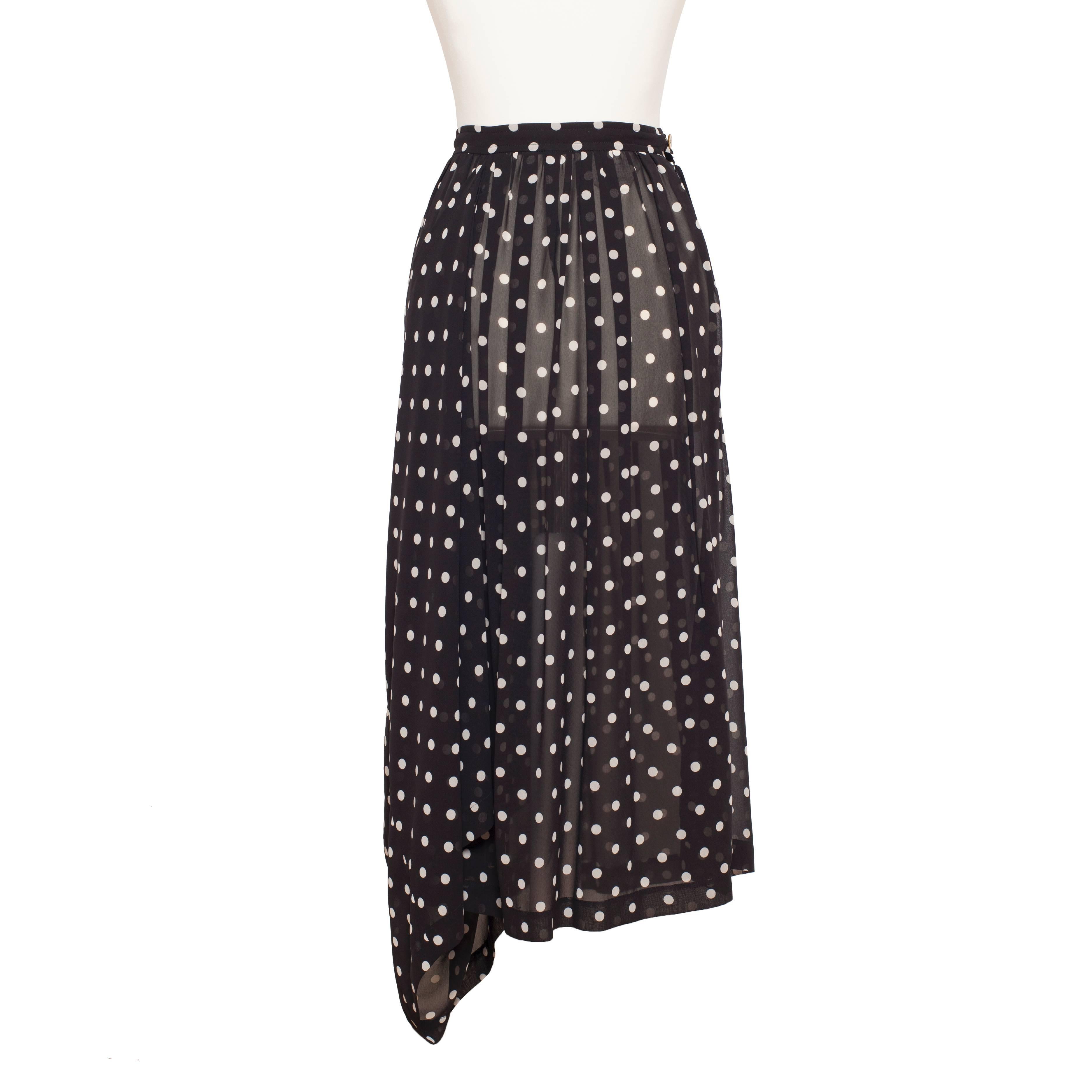 Women's Comme des Garcons Polka Dots Skirt circa 80s