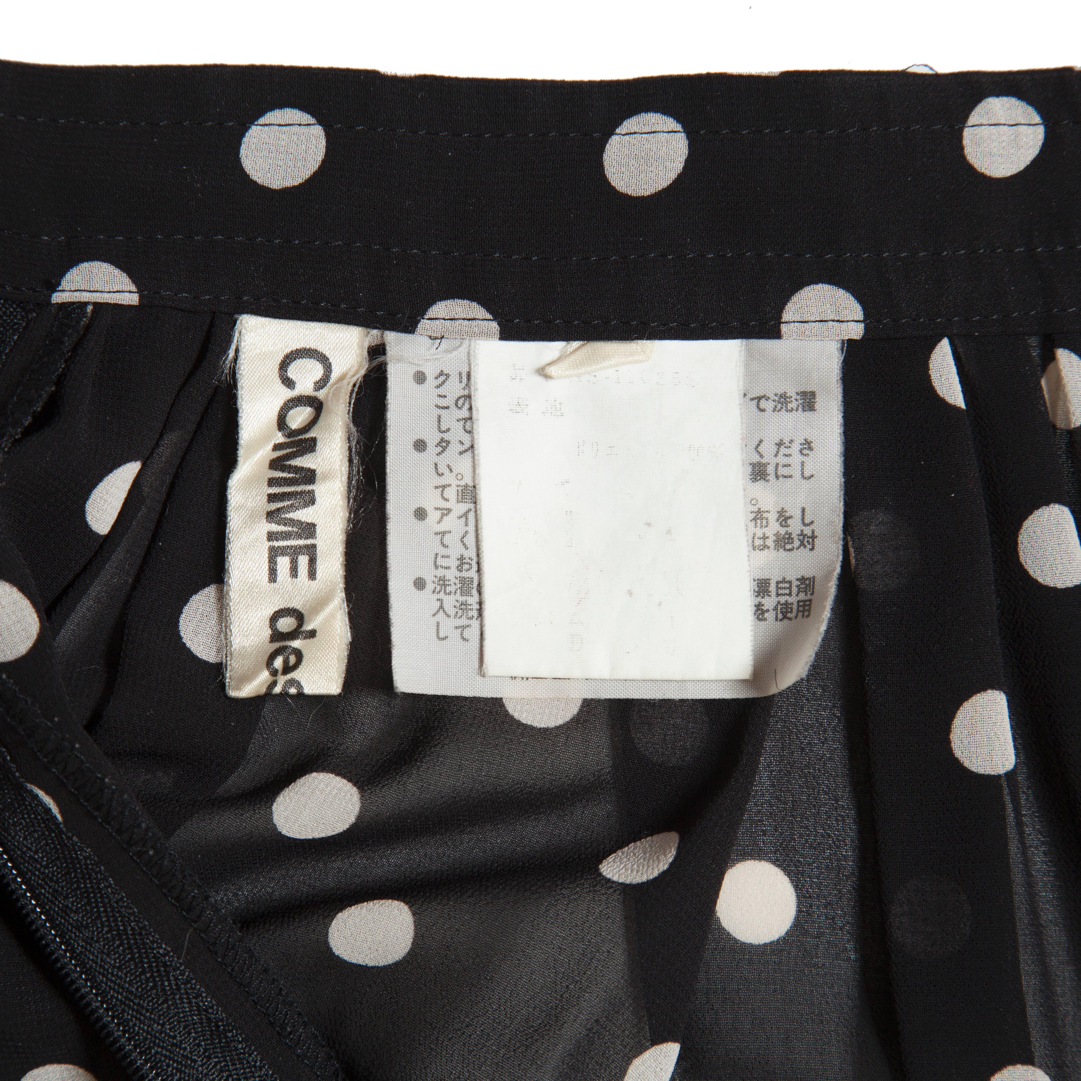 Comme des Garcons Polka Dots Skirt circa 80s 1