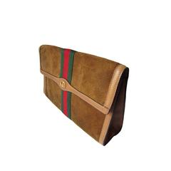 Gucci Classic Suede Clutch Bag 60s