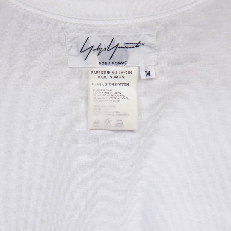 Yohji Yamamoto PRINTEMPS/ETE 1995 Show T Shirt at 1stdibs