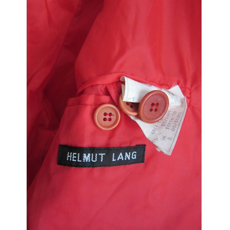 helmut lang red coat