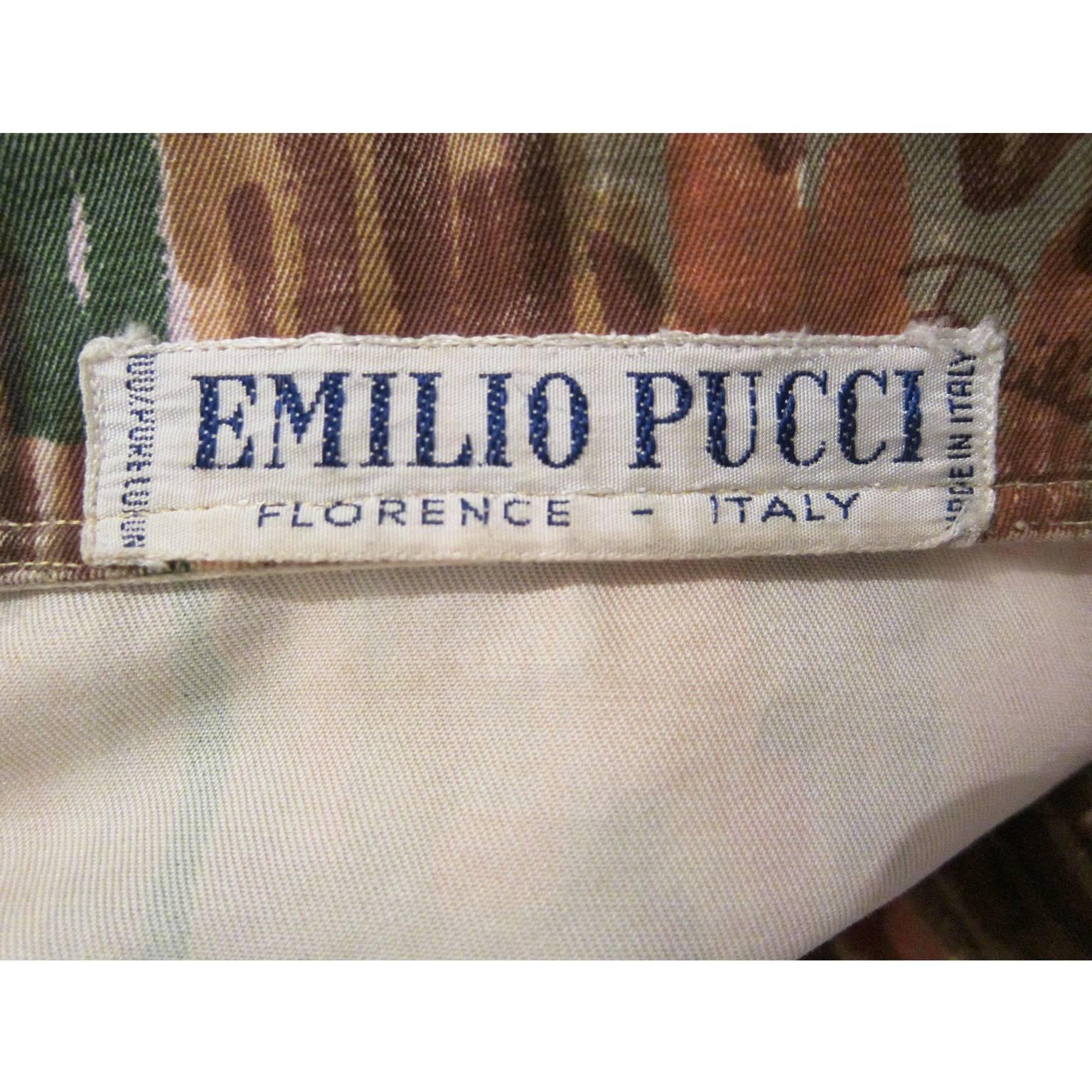 Emilio Pucci Multi Colour Coat 1960s 1