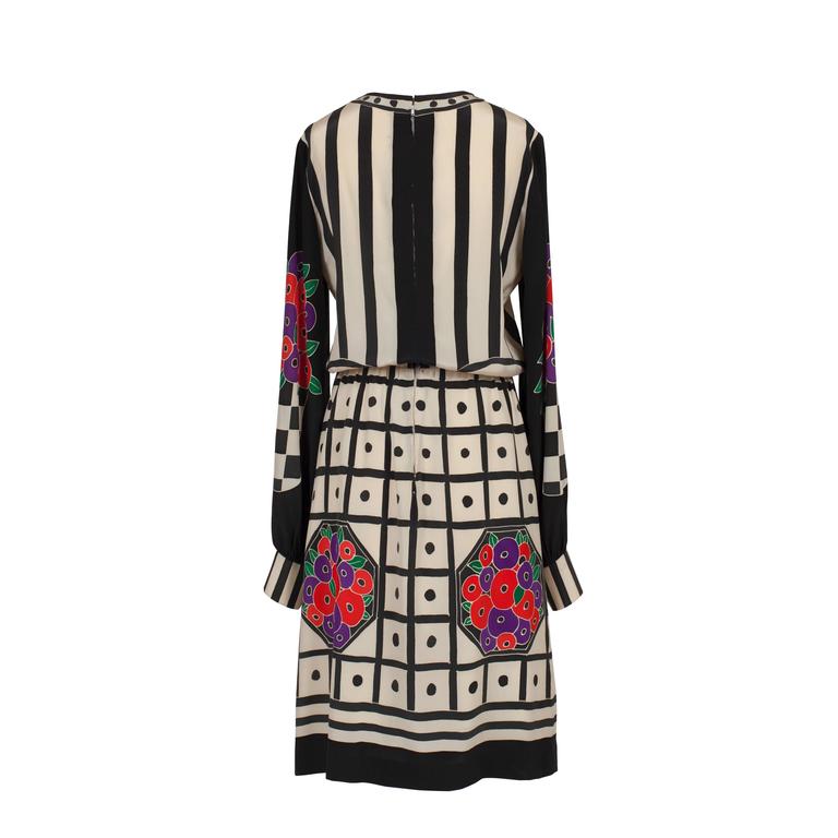 1970's Chloe Dress Designed by Karl Lagerfeld