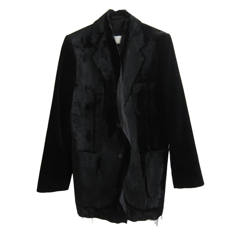 MARTIN MARGIELA silk lapel jacket