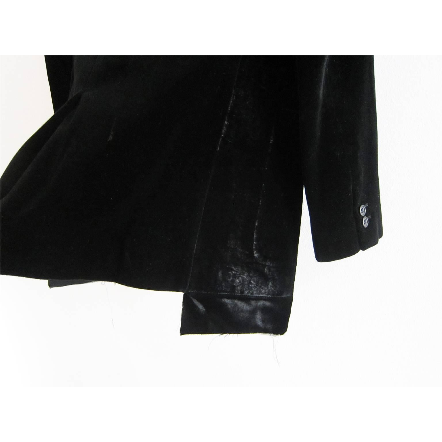 Martin Margiela Artisanal Black Velvet Jacket A/W 2001 In Excellent Condition In Berlin, DE