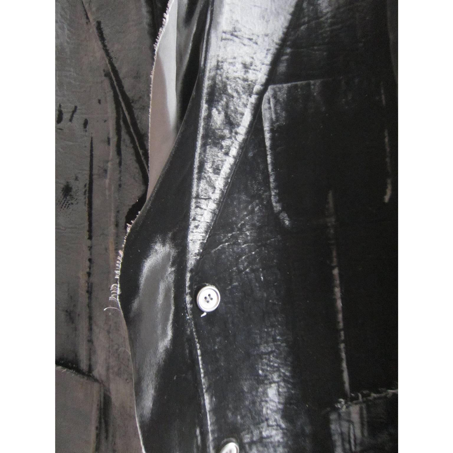 Women's Martin Margiela Artisanal Black Velvet Jacket A/W 2001