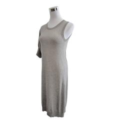 Yohji Yamamoto Light Grey Tank Dress Asymmetrical