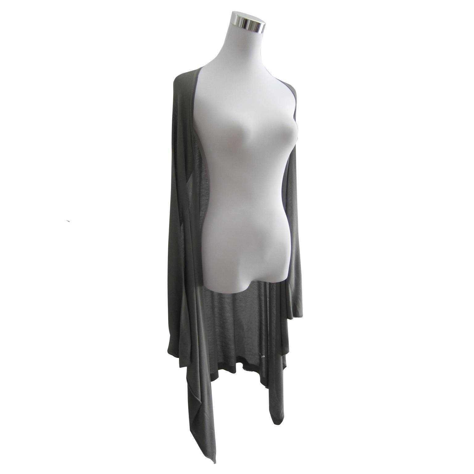 Martin Margiela long sleeve light knit cape top with sleeves. 