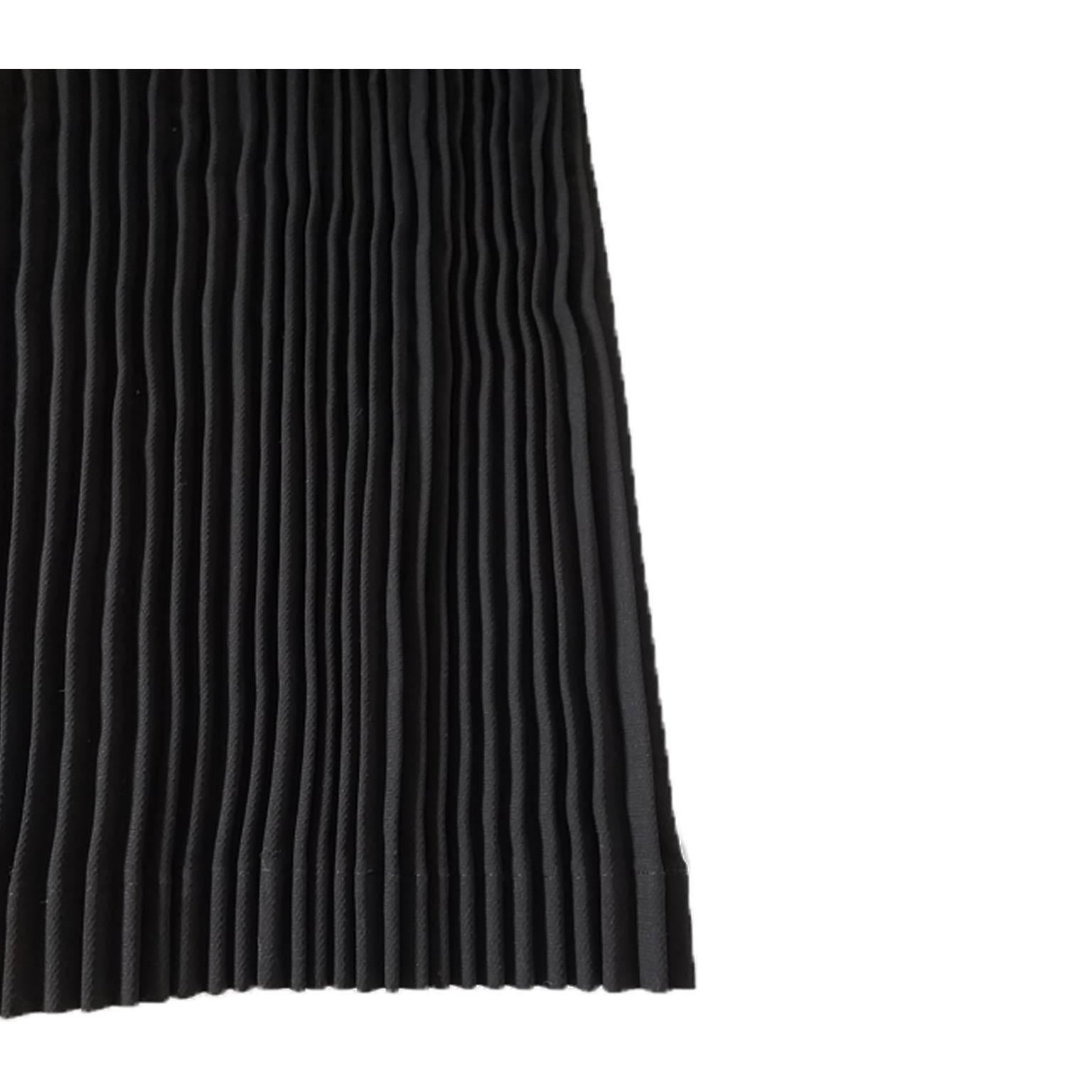 Issey Miyake Black Pleated Skirt  2