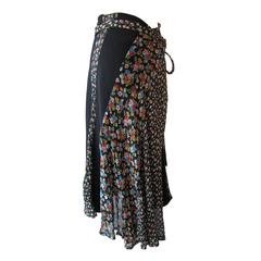 Comme des Garcons tricot Flower Diagonal Skirt AD2005