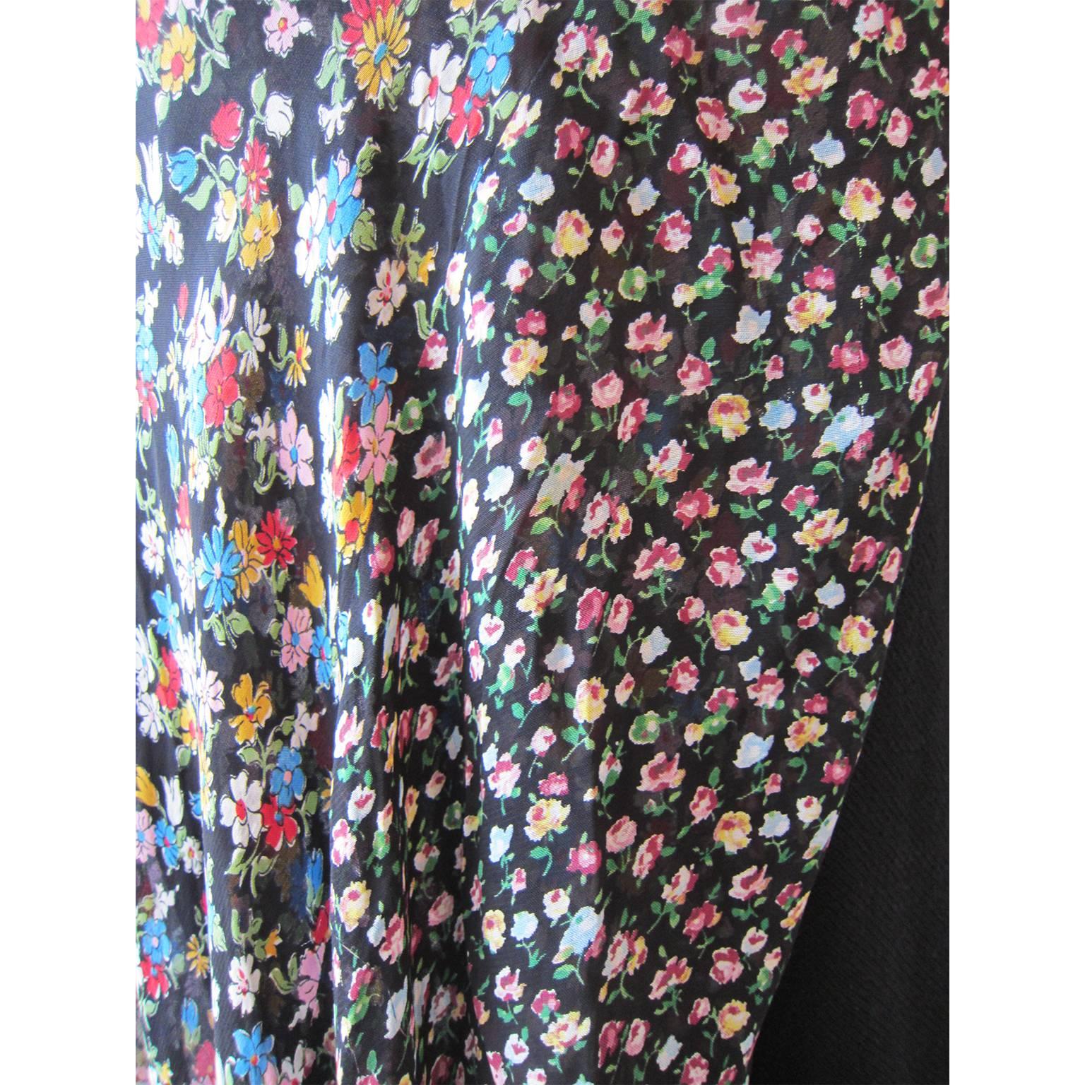 Comme des Garcons tricot Flower Diagonal Skirt AD2005  1