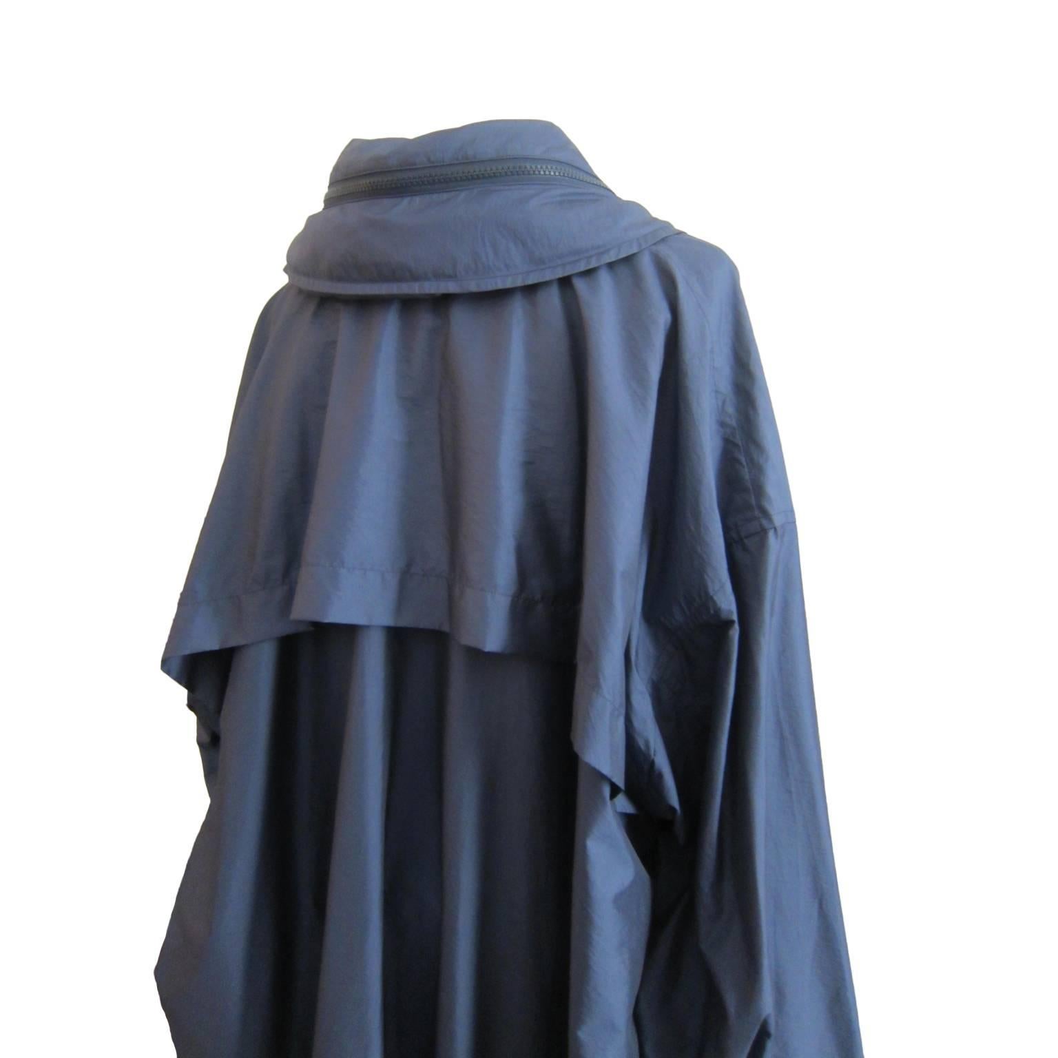 Purple Issey Miyake Light Windcoat Navy