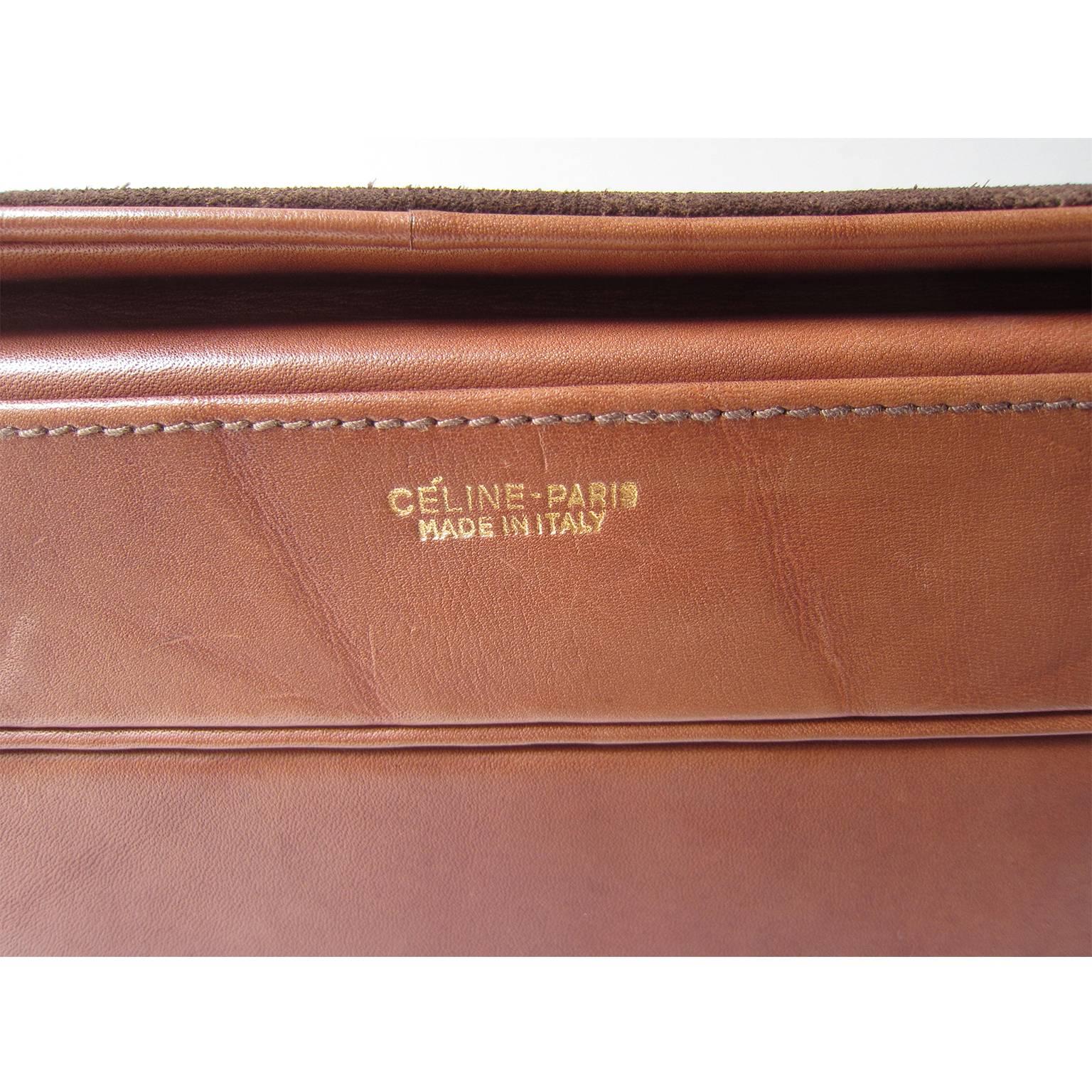 Women's or Men's Vintage Celine Macadam Suitcase 1970s 