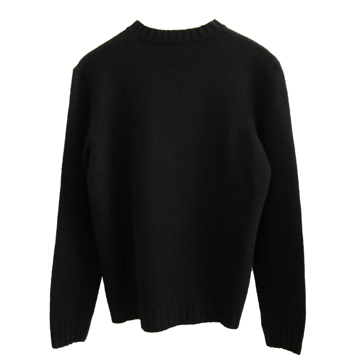 helmut lang black sweater