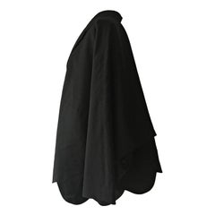 Comme des Garcons Dolman Sleeve Black Coat 1980s