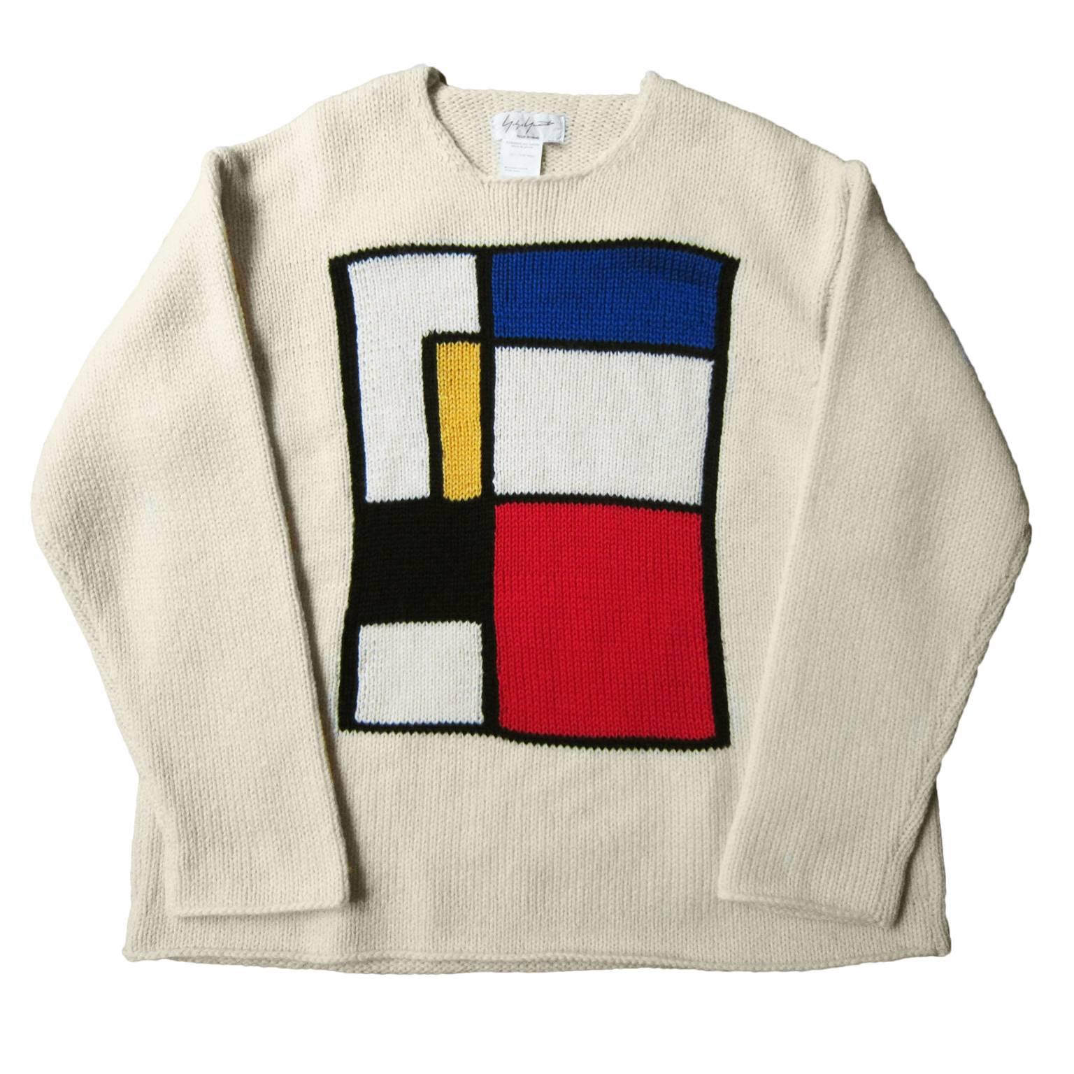 Yohji Yamamoto Mondrian Sweater 90s