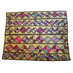 Antique Suzani Patchwork Orient Quilt Uzbekistan