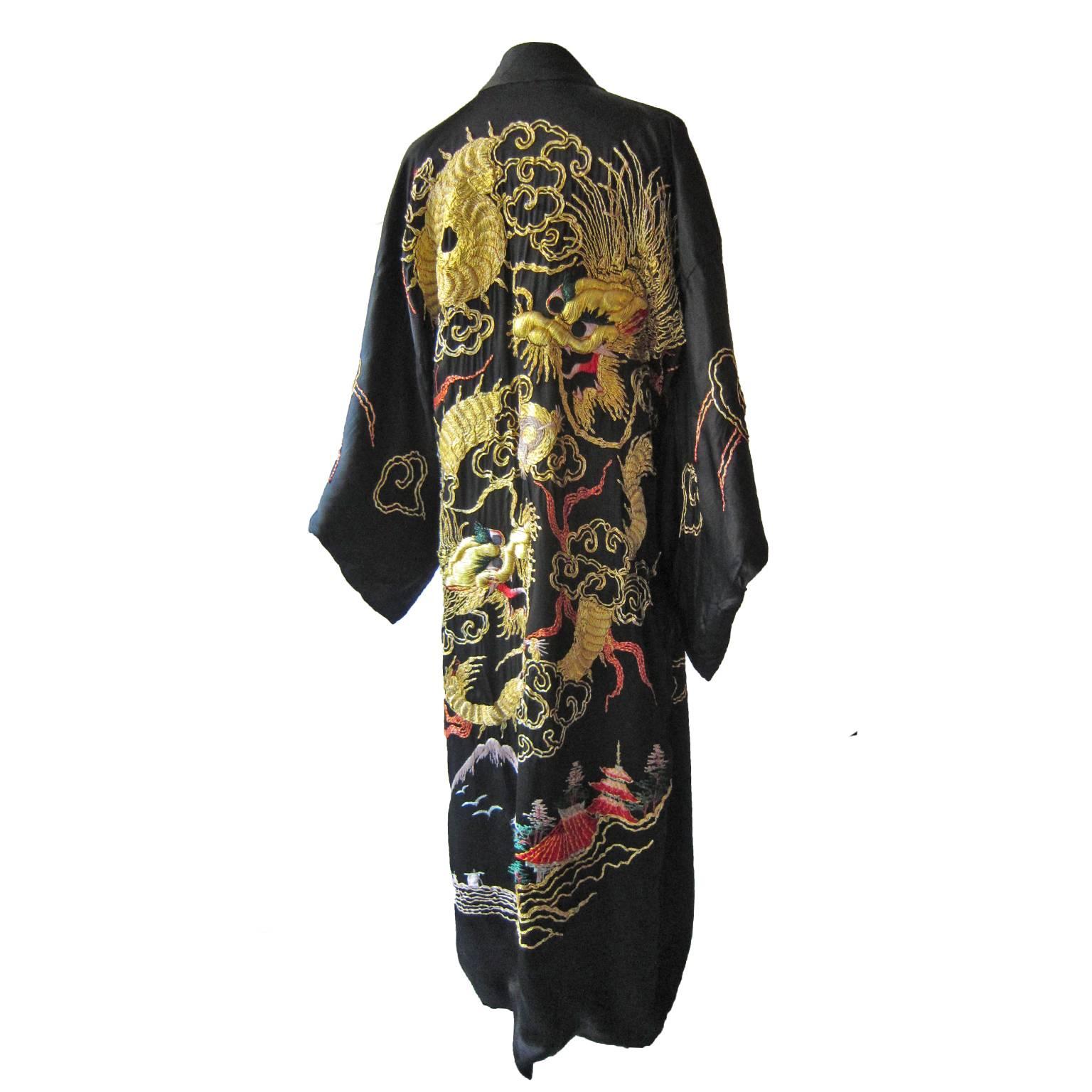 dragon kimono robe