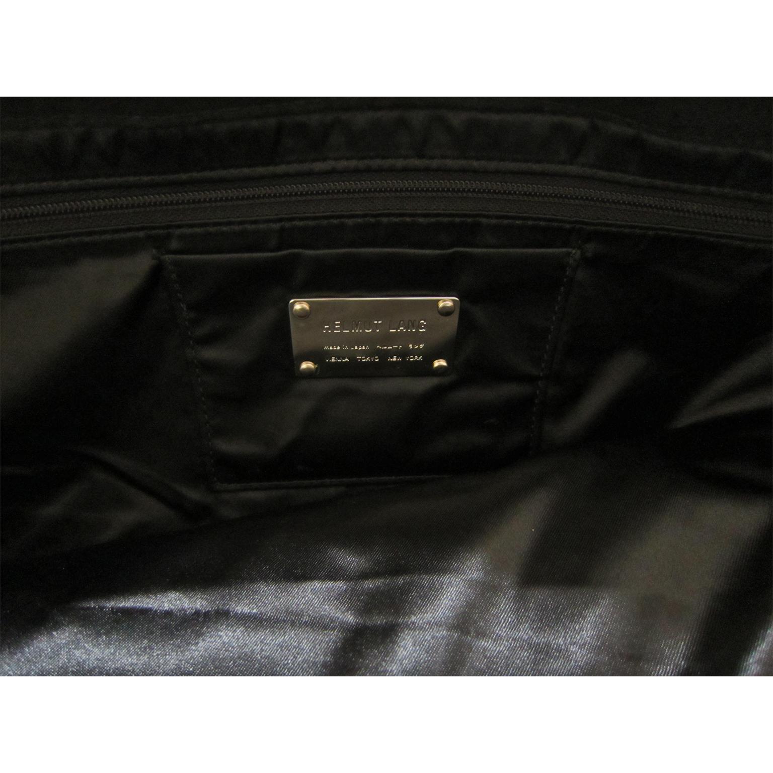Helmut Lang Archive Tote Bag Black Felt  In Good Condition For Sale In Berlin, DE