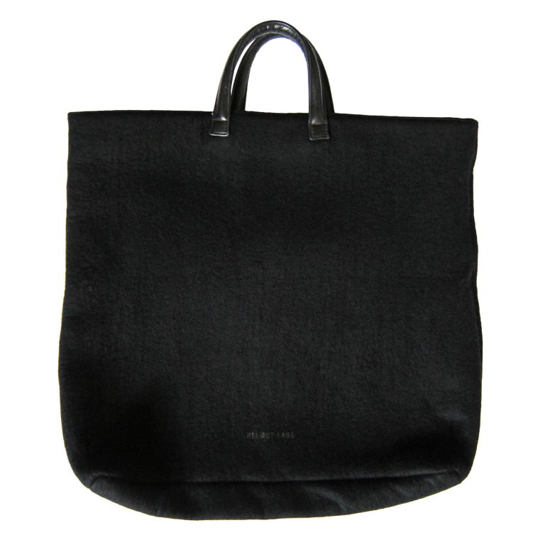 Helmut Lang Archive Tote Bag Black Felt For Sale at 1stDibs helmut lang tote bag