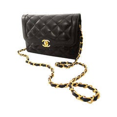 Chanel Haute Couture Black Bag Gold Silver Bicolour Closure