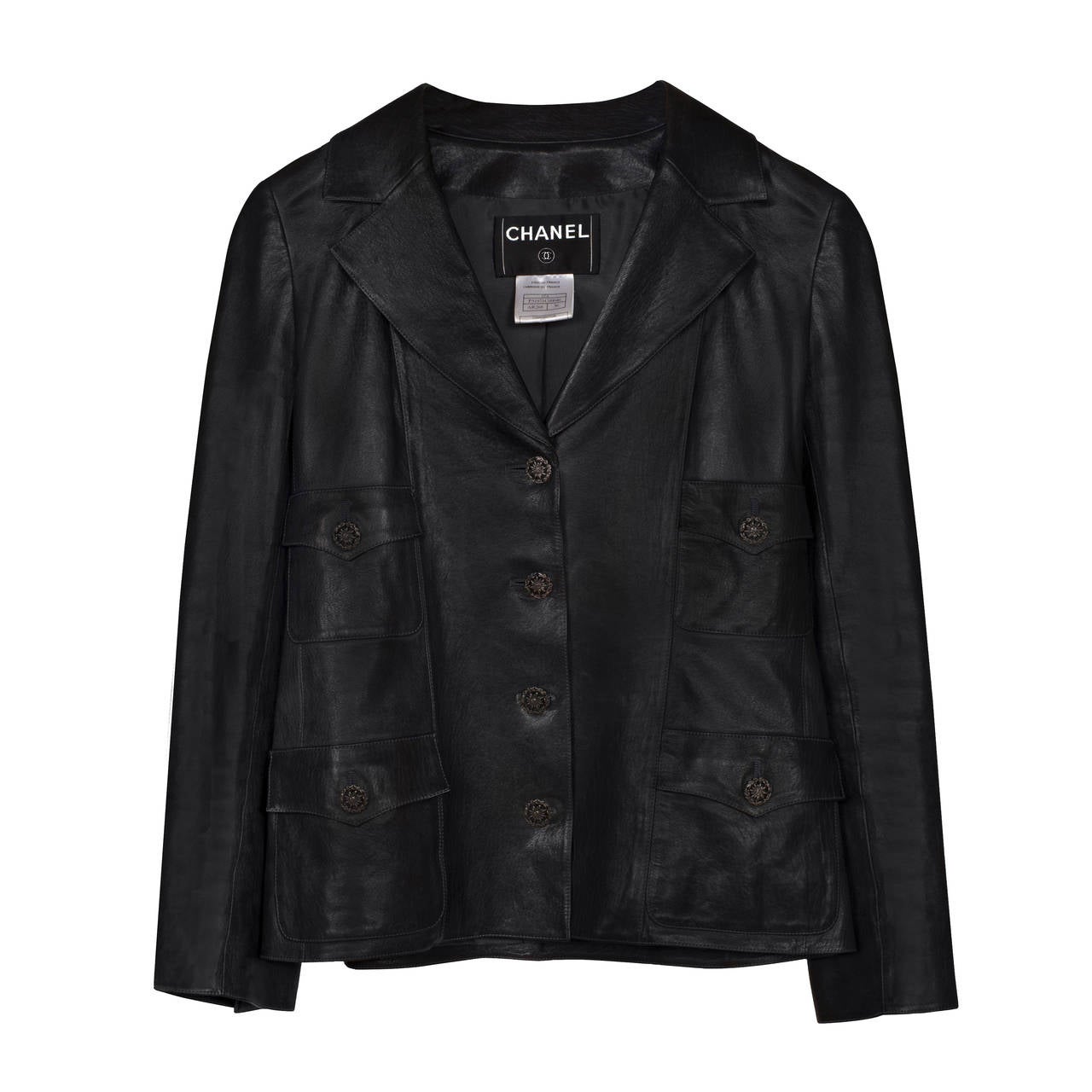 Chanel Classic Four Pockets Jacket Leather 8