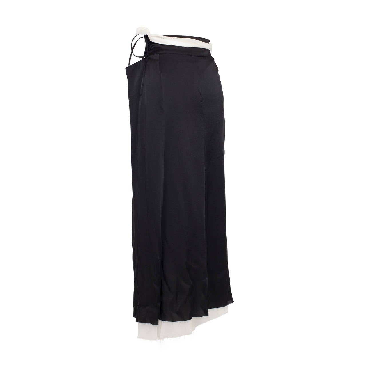 Women's Yohji Yamamoto Lace up Skirt 1990's For Sale