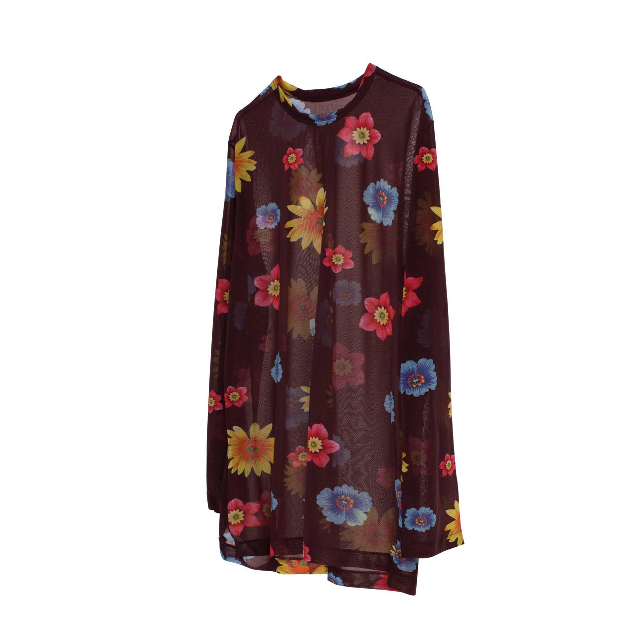 Yohji Yamamoto spring / summer 2002 Collection, vibrant colours flower 
print shirt.

Sz : 3 
Shoulder 46 cm
Length 73 cm